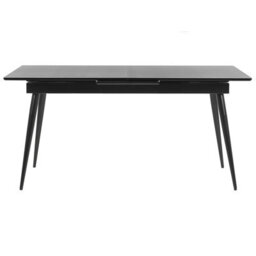 Beliani Extending Dining Table Maldon Black 160/200 Cm 90 Cm - thumbnail 6