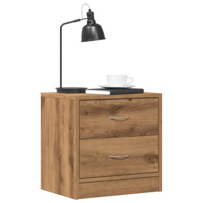 Berkfield Bedside Cabinets 2 Pcs Artisian Oak 40X30X40 Cm Engineered Wood - image 1