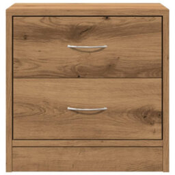 Berkfield Bedside Cabinets 2 Pcs Artisian Oak 40X30X40 Cm Engineered Wood - thumbnail 4