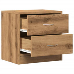 Berkfield Bedside Cabinets 2 Pcs Artisian Oak 40X30X40 Cm Engineered Wood - thumbnail 5