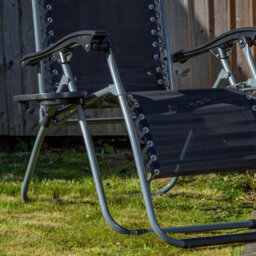 Samuel Alexander Set Of 2 Multi Position Zero Gravity Relaxer Chair Sun Lounger In Black & Silver - thumbnail 7