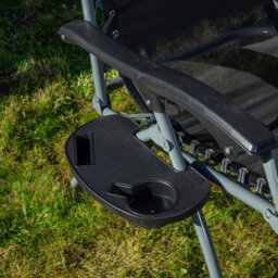 Samuel Alexander Set Of 2 Multi Position Zero Gravity Relaxer Chair Sun Lounger In Black & Silver - thumbnail 8