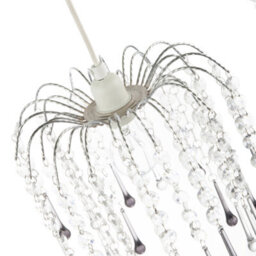 Happy Homewares Classic Waterfall Pendant Shade With Clear And Smoked Black Acrylic - thumbnail 4