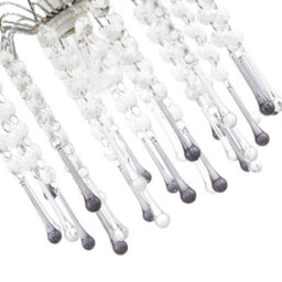 Happy Homewares Classic Waterfall Pendant Shade With Clear And Smoked Black Acrylic - thumbnail 3