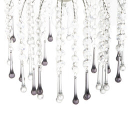 Happy Homewares Classic Waterfall Pendant Shade With Clear And Smoked Black Acrylic - thumbnail 5