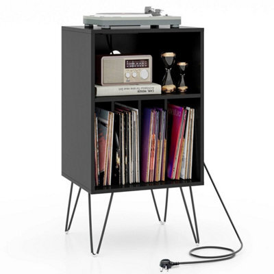 Record Player Stand 3 Tier Turntable Stand Vinyl Record Storage Table - image 1