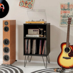 Record Player Stand 3 Tier Turntable Stand Vinyl Record Storage Table - thumbnail 5
