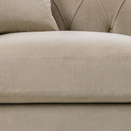 Furnishings For Less UK Elsie Velvet Chesterfield Plush Velvet Putty 3 Seater Sofa - thumbnail 2
