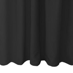Toolty Outdoor Curtain Waterproof 155X240Cm Black With Tab-Top Mount For Garden, Balcony, Patio - thumbnail 3