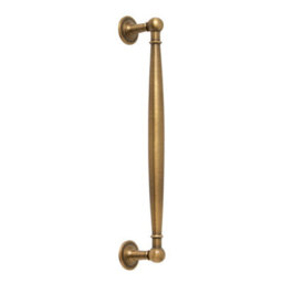 Homestylestore 450 X 650mm Antique White Wall Mounted Corner Mirrored Door Bathroom Cabinet And Aged Gold T Bar Handle - thumbnail 2
