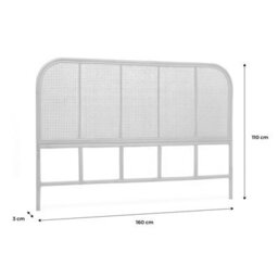 Sweeek - Natural Rattan And Cane Headboard Sumatra 160X3X110 Cm - thumbnail 5