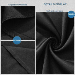 Aspire Homeware Bed Pillowcase Pair -Soft Breathable Envelop Bedding Black Pillow Covers, Plain Dyed Pillowcase Set, 50 X 75 Cm - thumbnail 7