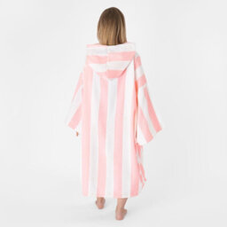 OHS Stripe Poncho Towel Hooded Absorbent Bath Robe - thumbnail 3