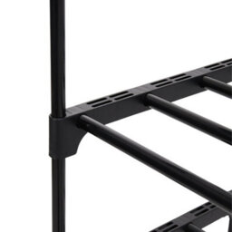 Thehotsale 10 Tier Black Detachable Steel Tube Shoe Rack At The Entrance - thumbnail 7