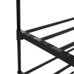 Thehotsale 10 Tier Black Detachable Steel Tube Shoe Rack At The Entrance - thumbnail 6