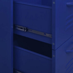 Walplus Drawer Cabinet Navy Blue 80X35X101.5 Cm Steel - thumbnail 8