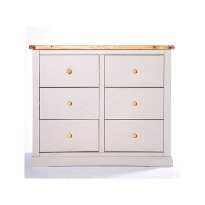 Cabinet Bits Loreo 6 Drawer Chest Of Drawers Wood Knob - image 1