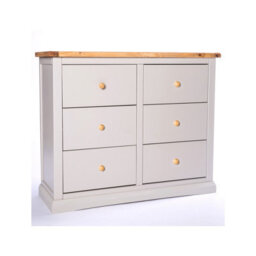 Cabinet Bits Loreo 6 Drawer Chest Of Drawers Wood Knob - thumbnail 2