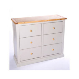 Cabinet Bits Loreo 6 Drawer Chest Of Drawers Wood Knob - thumbnail 3