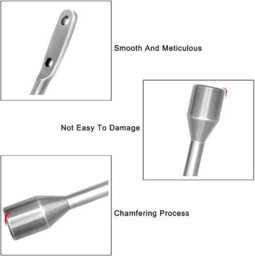 U-Shaped Curtain Tiebacks, Hooks, Metal 2 Pieces (Silver) - thumbnail 2