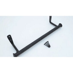 Towel Holder Rail Wall Mounted Vintage Matt Black Iron Kitchen Bathroom Hanger - thumbnail 2