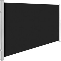 Tectake Retractable Aluminum Side Awning With Roll-Up Mechanism 160 X 300 Cm - Black - thumbnail 1