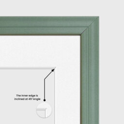 AK Frames 80X70Cm Green Classic Multi Photo Frame With White Mount - Holds 20 Apertures (18X) 6X4, (2X) 4X4 Photos - thumbnail 7