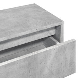 Walplus 4 Piece Hallway Furniture Set Concrete Grey Engineered Wood - thumbnail 6