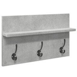 Walplus 4 Piece Hallway Furniture Set Concrete Grey Engineered Wood - thumbnail 9
