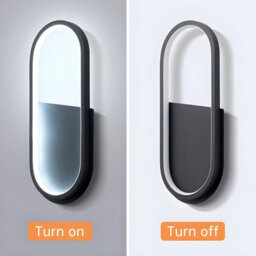 Accessotech Modern Indoor Led Wall Light Cold White 6000K Aluminium Wall Sconce For Bedroom Living Room Hallway - thumbnail 2
