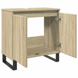 Walplus Bathroom Cabinet Sonoma Oak 58X33X60 Cm Engineered Wood - thumbnail 7