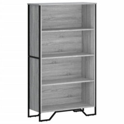 Berkfield Bookcase Grey Sonoma 80X31X137.5 Cm Engineered Wood - thumbnail 2