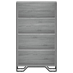 Berkfield Bookcase Grey Sonoma 80X31X137.5 Cm Engineered Wood - thumbnail 4