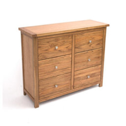 Cabinet Bits Trivento 6 Drawer Chest Of Drawers Chrome Knob - thumbnail 3