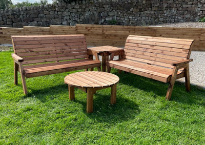 Charles Taylor Trading Six Seater Balmoral Corner Set With Round Coffee - image 1