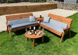 Charles Taylor Trading Six Seater Balmoral Corner Set With Round Coffee - thumbnail 4