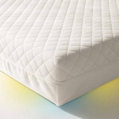MHG Living Waterproof Baby Cot Mattress, Hypoallergenic, Breathable, Firm Support, Washable Zipped Cover 140X70X7.5Cm - image 1