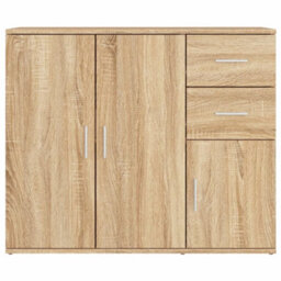Vidaxl Sideboard Sonoma Oak 91X29.5X75 Cm Engineered Wood - thumbnail 8