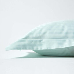 Homescapes Aqua Blue Egyptian Cotton Ultrasoft Kingsize Oxford Pillowcase 330 Tc - thumbnail 2