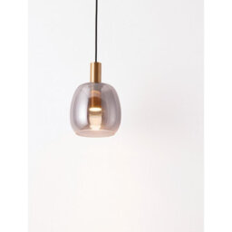 Luminosa Lighting Luminosa Imatia Dome Pendant Ceiling Light Smokey, Brass Gold Led 7W 192Lm 3000K - thumbnail 5