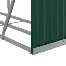Walplus Log Holder Green 180X45X100 Cm Galvanised Steel - thumbnail 7