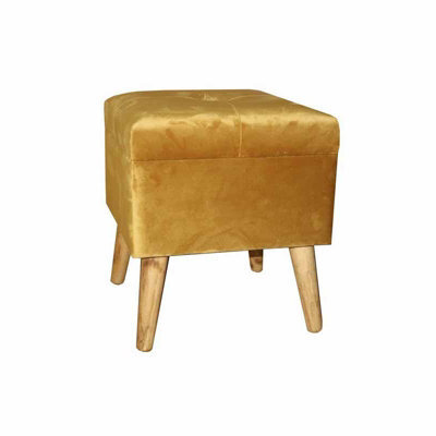 Minster Trunk - Wood - L33 X W33 X H42 Cm - Yellow - image 1
