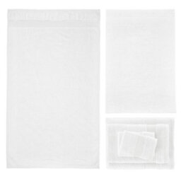 Catherine Lansfield Bathroom Anti Bacterial 500 Gsm Soft & Absorbent Cotton 6 Piece Towel Set White - thumbnail 5