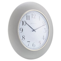 Stone Large Round Wall Clock - Modern Battery-Operated Arabic Numerals Silent Quartz Clock - Measures 30Cm Diameter - thumbnail 2