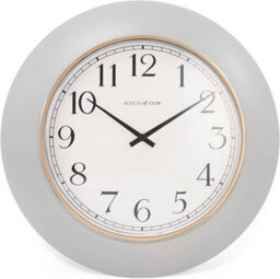 Stone Large Round Wall Clock - Modern Battery-Operated Arabic Numerals Silent Quartz Clock - Measures 30Cm Diameter