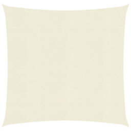 Berkfield Sunshade Sail 160 G/m2 Cream 4.5X4.5 M Hdpe - thumbnail 1
