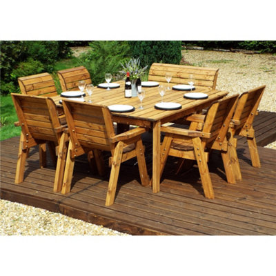 Marlborough Traditional Eight Seater Table Set With 6 X Chairs & 1 X Bench - image 1