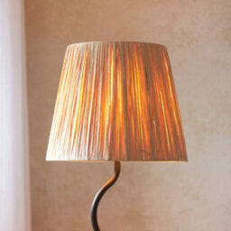 Loops Elegant 2 Pack Tall Floor Lamps In Matt Black And Natural Raffia For Modern Interiors - thumbnail 4