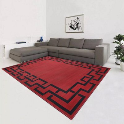 Oxford Homeware Printed Rug, Non-Slip Pets Friendly, Living Room Rugs And Bedroom Rugs, (Lexi, 160X230Cm) - image 1