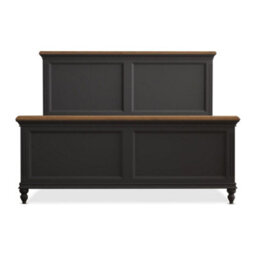 Furniture 48 Philippe Oak And Charcoal Grey Painted Double Bed